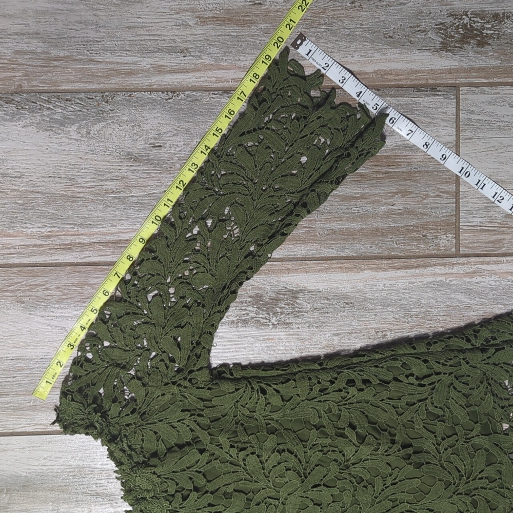 Fairycore Olive/Moss Green Layered Top - Picture 4 of 9
